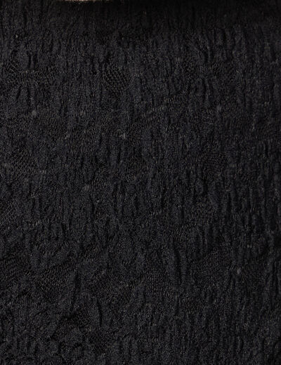 Jupe longue &eacute;vas&eacute;e doubl&eacute;e noir femme