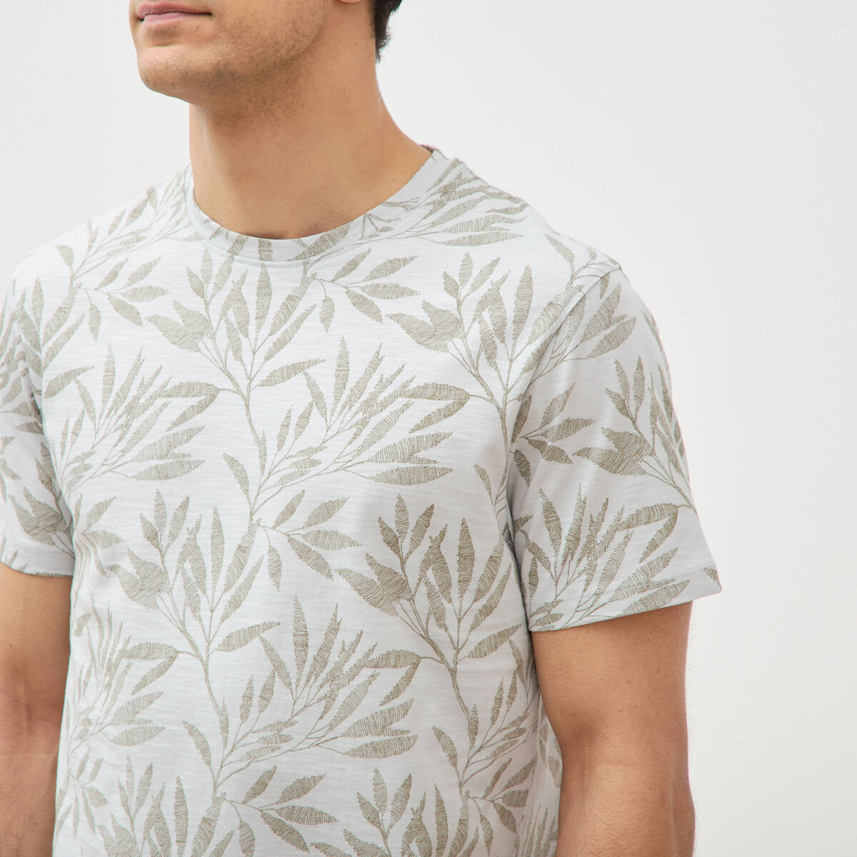 T-shirt manches courtes bleu ciel homme