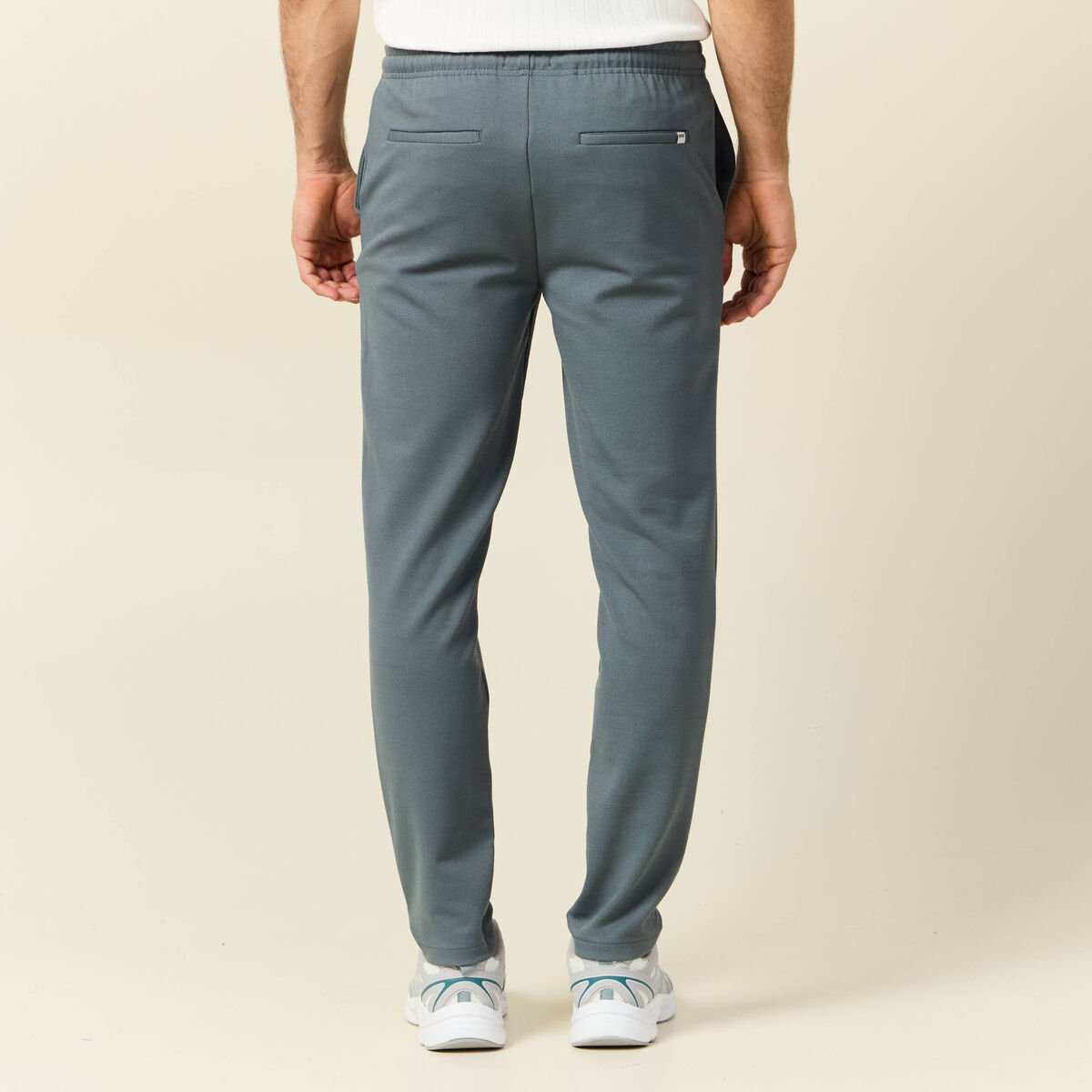 Pantalon chino jogger vert foncé homme