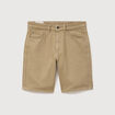 Bermuda en jean coton beige homme