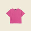 T-shirt manches courtes violet clair femme