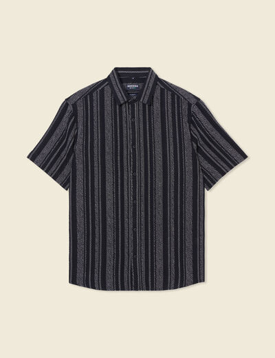 Chemise éco-responsable noir homme