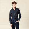 Chemise bleu marine homme