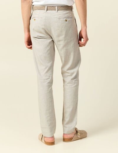 Pantalon éco-responsable gris homme