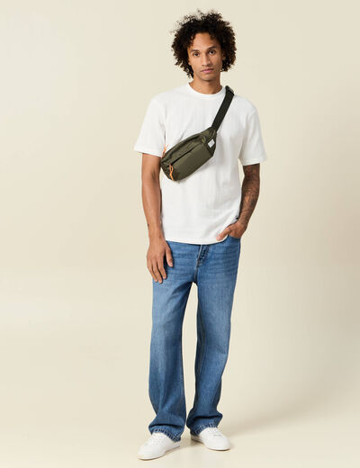 T-shirt manches courtes ecru homme