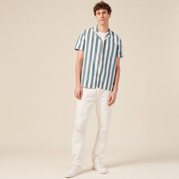 Chemise éco-responsable vert foncé homme