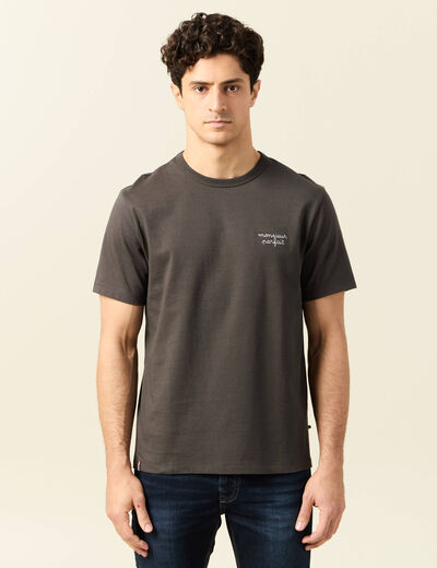 T-shirt manches courtes vert kaki homme