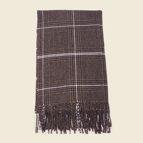 echarpe a franges gris fonce homme Écharpe à franges gris foncé homme