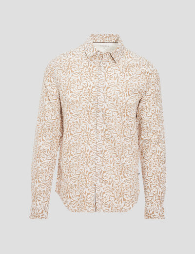 Chemise manches longues multicolore homme