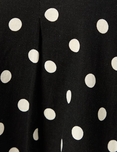 Jupe longue &eacute;vas&eacute;e noir femme