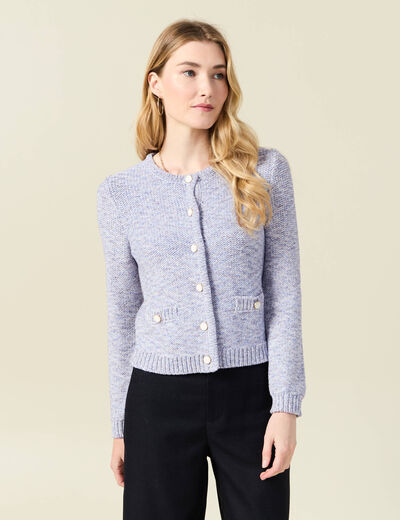 Gilet éco-responsable bleu marine femme