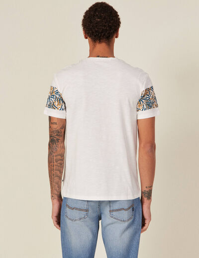 T-shirt manches courtes beige homme