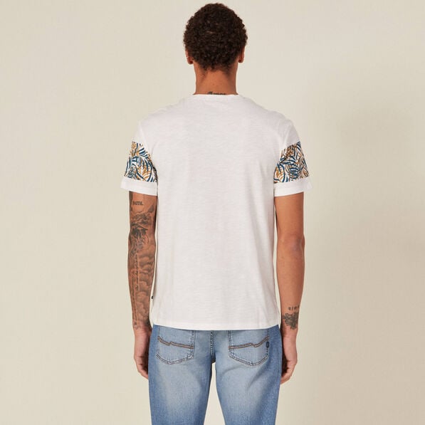 t shirt manches courtes beige homme T-shirt manches courtes beige homme