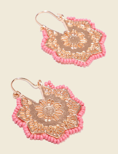 Boucles d'oreilles créoles jaune femme