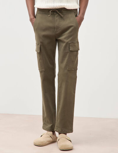 Pantalon battle longueur 32 vert kaki homme