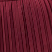 Jupe longue droite plissée bordeaux femme