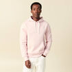 Sweat &agrave; capuche rose poudr&eacute;e homme