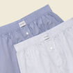 Lot de 2 cale&ccedil;ons en coton bleu marine homme