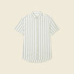 Chemise manches courtes vert olive homme
