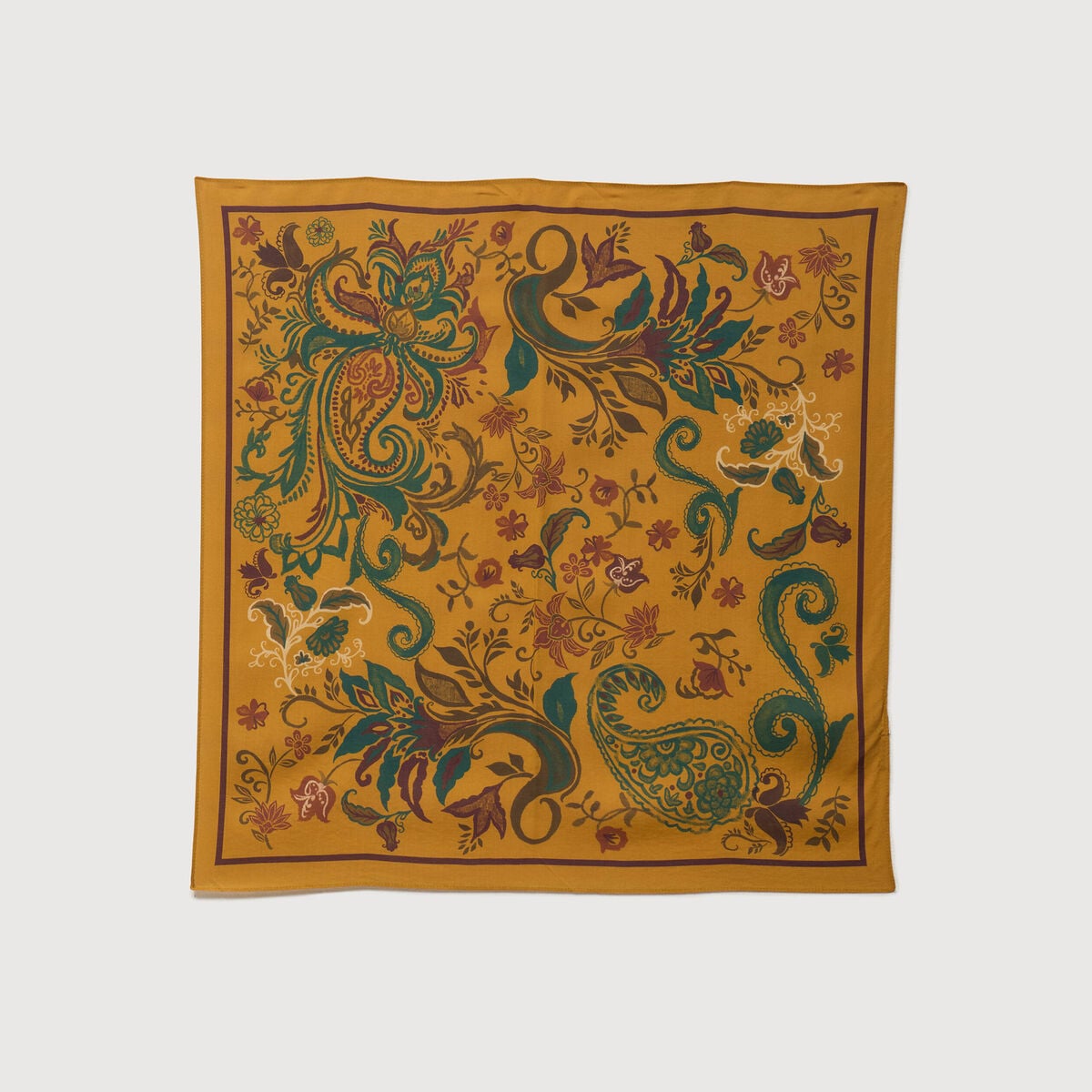 Foulard vert olive femme