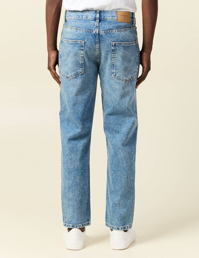 Jeans regular tapered denim dirty homme