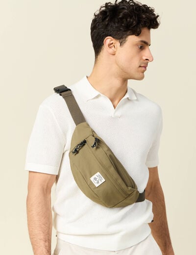 Sac banane vert kaki homme