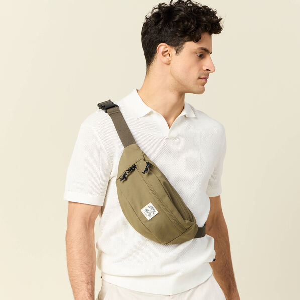Sac banane vert kaki homme
