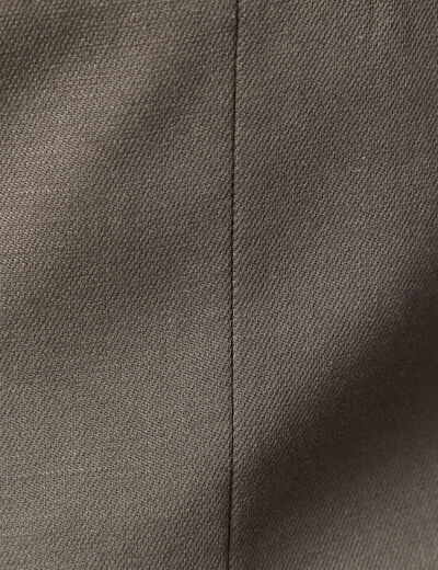 Blazer manches longues col classique vert fonc&eacute; homme