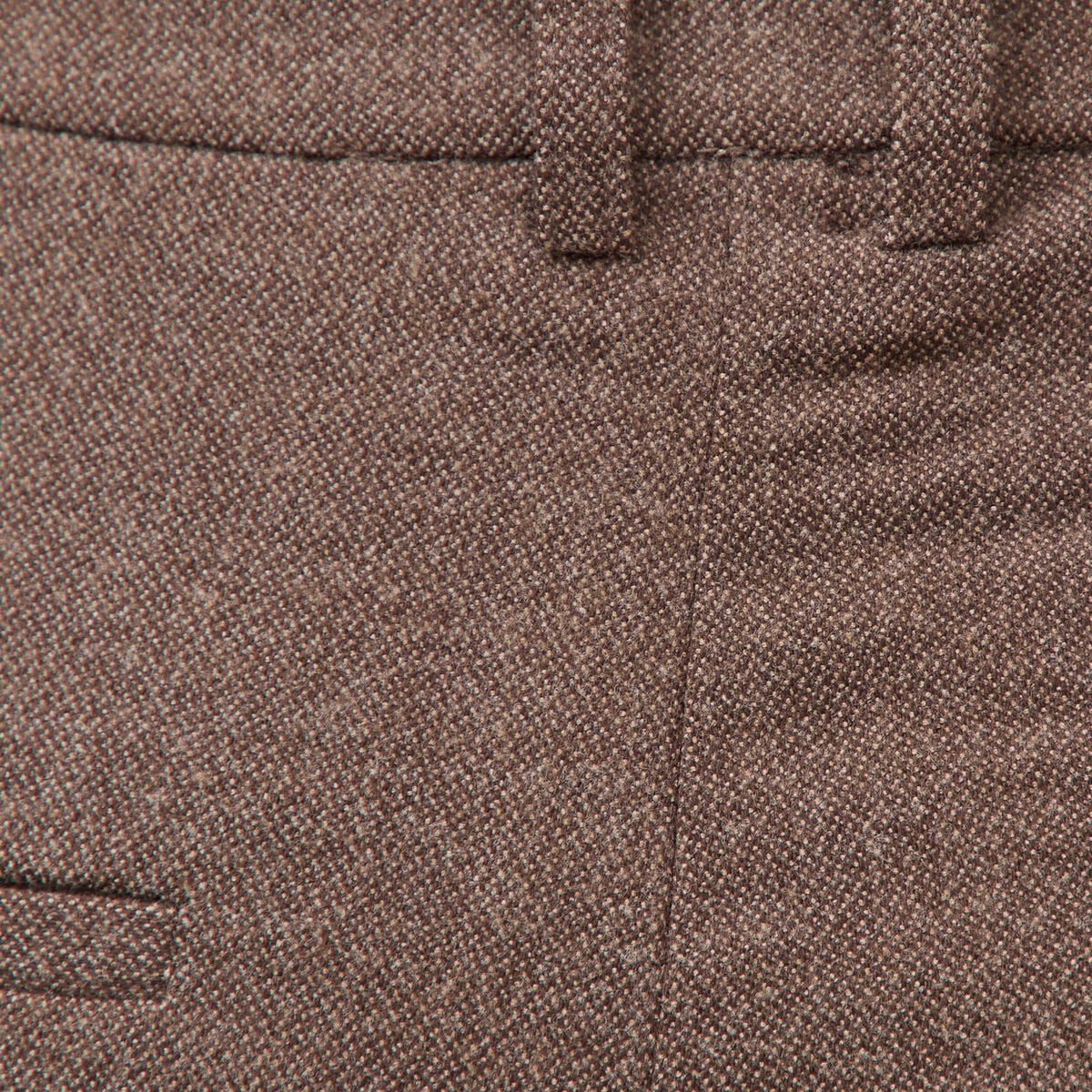 Pantalon large taille standard marron fonc&eacute; femme