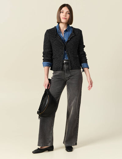Gilet éco-responsable noir femme