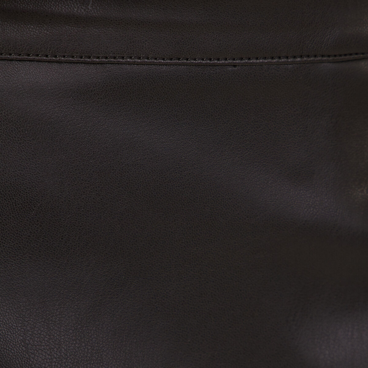 Jupe trapèze simili cuir noir femme