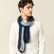 Foulard bleu marine homme