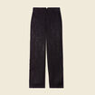 Pantalon large satin noir femme