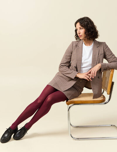 Jupe courte beige femme