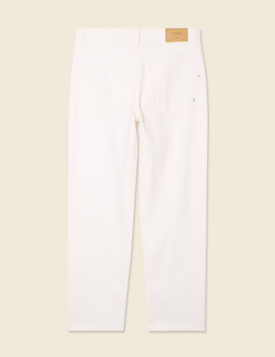 Jeans large relaxed denim blanc homme