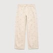 Jeans wide leg taille standard blanc femme