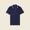 Polo éco-responsable bleu marine homme