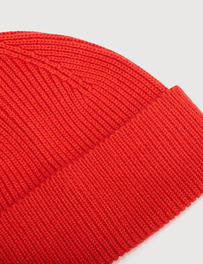 Bonnet orange homme