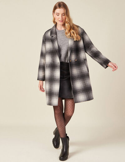 Pull manches longues 2-en-1 gris femme