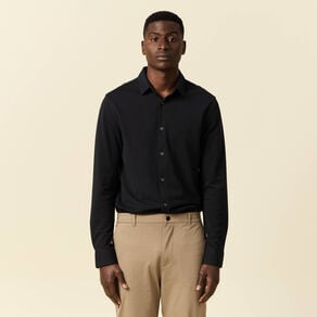 chemise manches longues noir homme Chemise manches longues noir homme