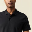 Polo éco-responsable noir homme