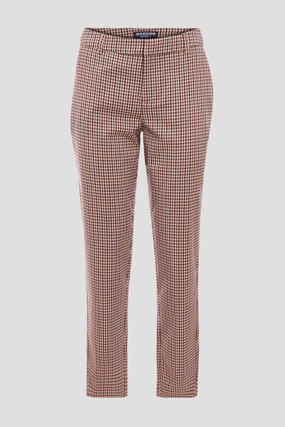 Pantalon chino bleu marine femme