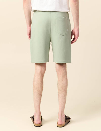 Short éco-responsable vert olive homme