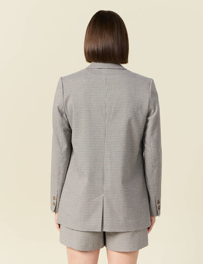 Veste blazer éco-responsable bleu marine femme