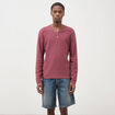 Pull manches longues vieux rose homme