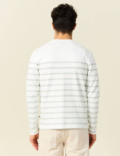 T-shirt manches longues vert clair homme