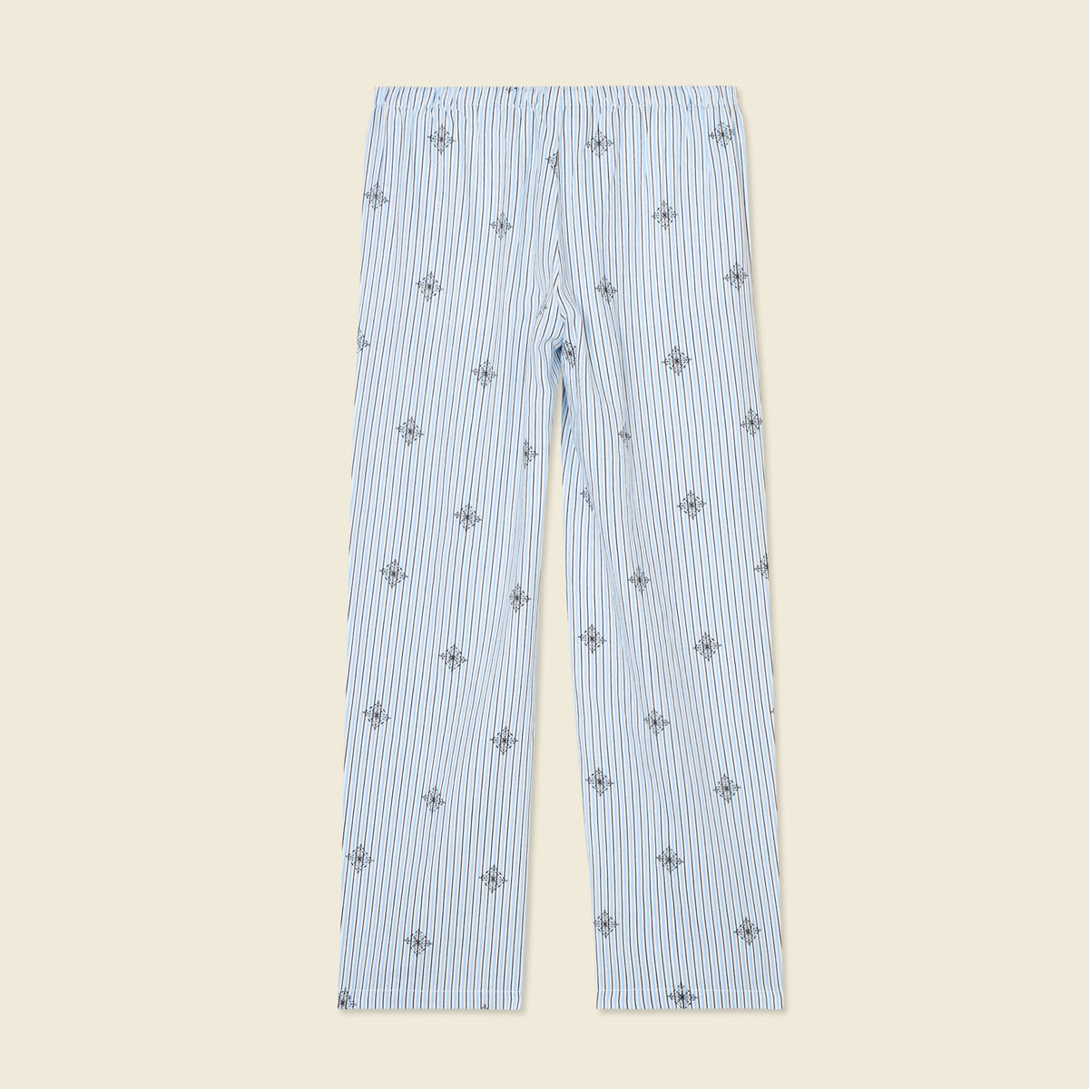 Pantalon droit 7/8&egrave;me bleu ciel femme