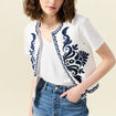 Gilet sans manches ecru femme