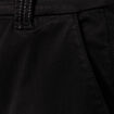 Pantalon chino cigarette noir femme
