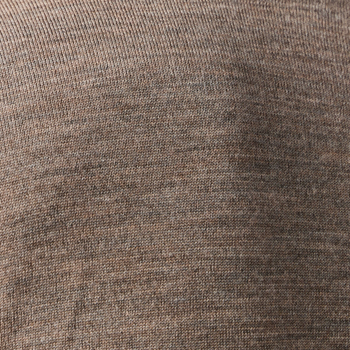 Pull 100% laine mérinos marron foncé homme